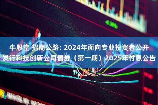 牛股堂 招商公路: 2024年面向专业投资者公开发行科技创新公司债券（第一期）2025年付息公告