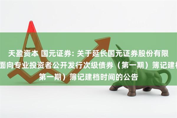 天盈资本 国元证券: 关于延长国元证券股份有限公司2025年面向专业投资者公开发行次级债券（第一期）簿记建档时间的公告