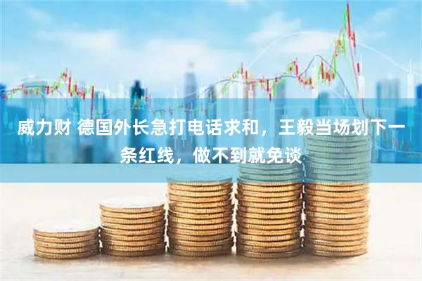 威力财 德国外长急打电话求和，王毅当场划下一条红线，做不到就免谈