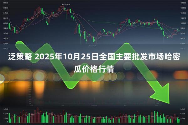 泛策略 2025年10月25日全国主要批发市场哈密瓜价格行情